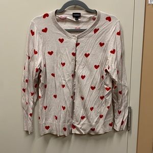 Torrid sz 1 hearts cardigan